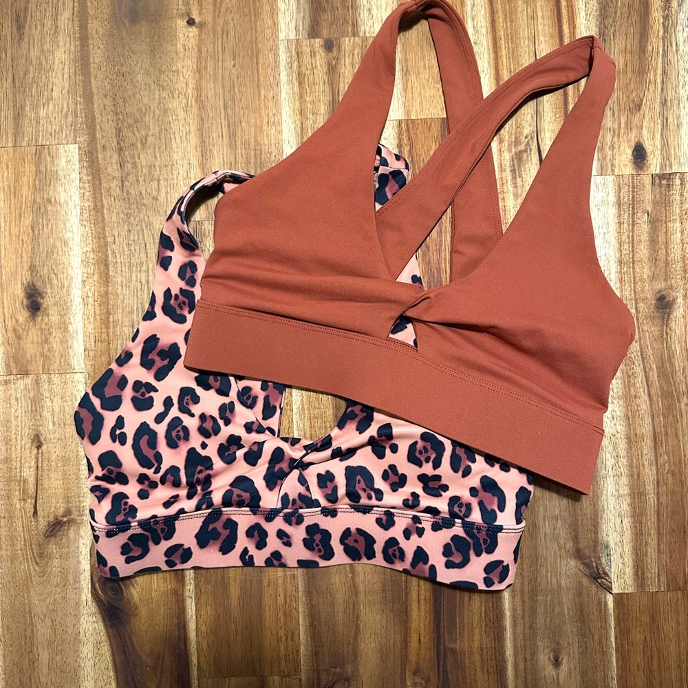 2 Fabletics Sports Bras with cute cut out ~ Small